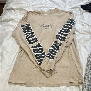 Beige Long Sleeve World Tour Shirt
